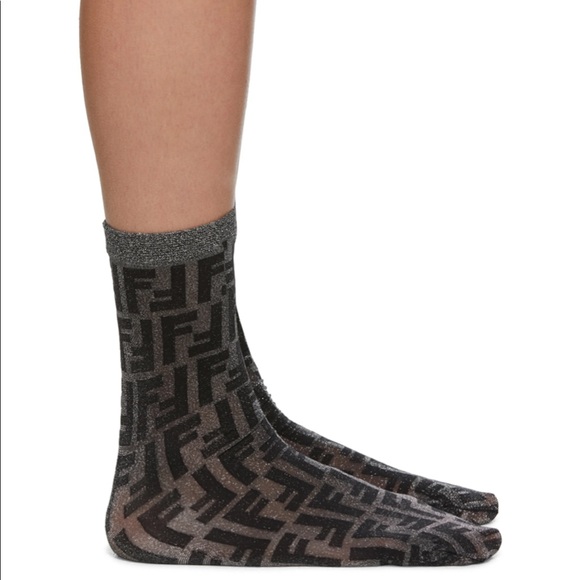 Fendi Accessories - Fendi Glitter Socks